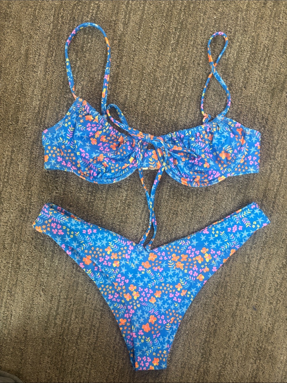 Kulani Kinis Blue Floral Bikini Set